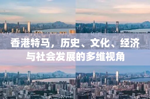 香港特马，历史、文化、经济与社会发展的多维视角
