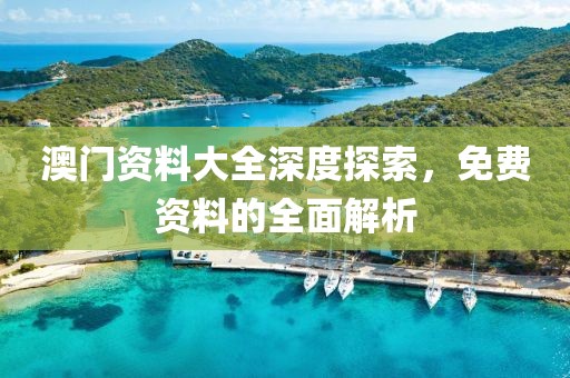 澳门资料大全深度探索，免费资料的全面解析