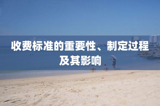收费标准的重要性、制定过程及其影响