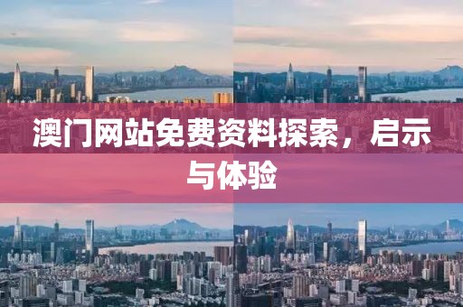 澳门网站免费资料探索，启示与体验