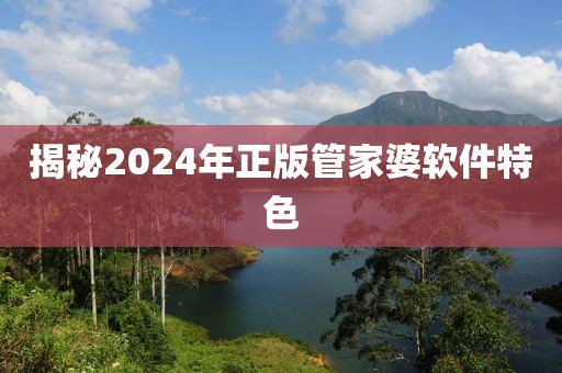 揭秘2024年正版管家婆软件特色