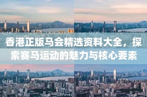 香港正版马会精选资料大全，探索赛马运动的魅力与核心要素