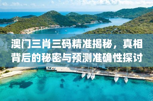 澳门三肖三码精准揭秘，真相背后的秘密与预测准确性探讨