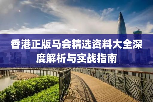 香港正版马会精选资料大全深度解析与实战指南