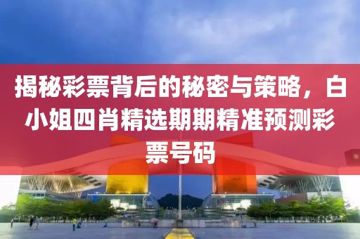 揭秘彩票背后的秘密与策略，白小姐四肖精选期期精准预测彩票号码