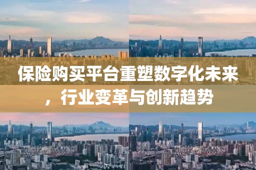保险购买平台重塑数字化未来，行业变革与创新趋势