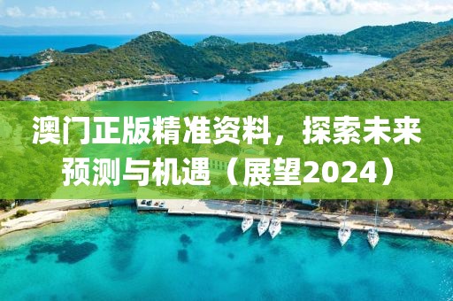 澳门正版精准资料，探索未来预测与机遇（展望2024）