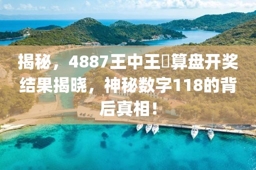揭秘，4887王中王鉄算盘开奖结果揭晓，神秘数字118的背后真相！