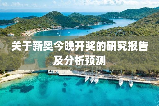 关于新奥今晚开奖的研究报告及分析预测