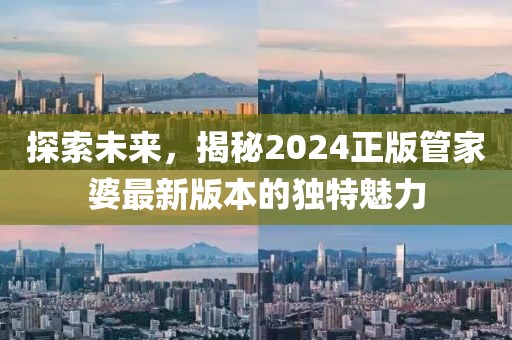 探索未来，揭秘2024正版管家婆最新版本的独特魅力