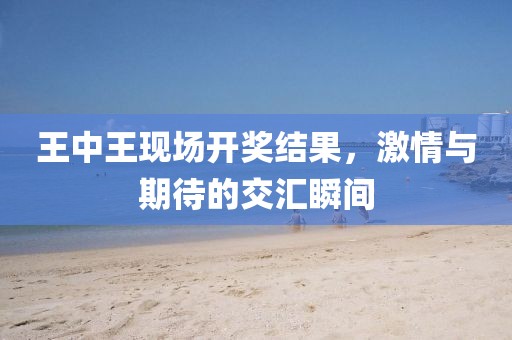 王中王现场开奖结果，激情与期待的交汇瞬间